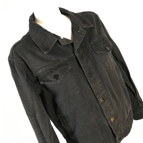 Black denim jacket - Picture 5 of 11